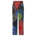 thumbnail image 6 of Colorful Bandana Patchwork Pattern Winter Female Pants Flannel High Waist Women Pants Lady Warm Straight Leg Plush Trousers, 6 of 7