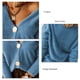 thumbnail image 2 of Cárdigan Para Mujer, Lavado A Máquina, Suéter Con Cuello En V, Tela De Poliéster, Metal, Un Solo Pecho, Color Sólido Para Trabajo De Oficina Para Uso Diario ANGGREK Azul S, 2 of 5
