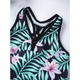 thumbnail image 6 of TiaoBug Kids Girls Tankini Swimsuit Swim Tops Bottoms Skirts Bathing Suit, 6 of 7