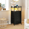 thumbnail image 2 of TYDIMOR Tall Dresser for Bedroom, 5 Drawer with Charging Station, Black, Ideal for Adults, 2 of 7