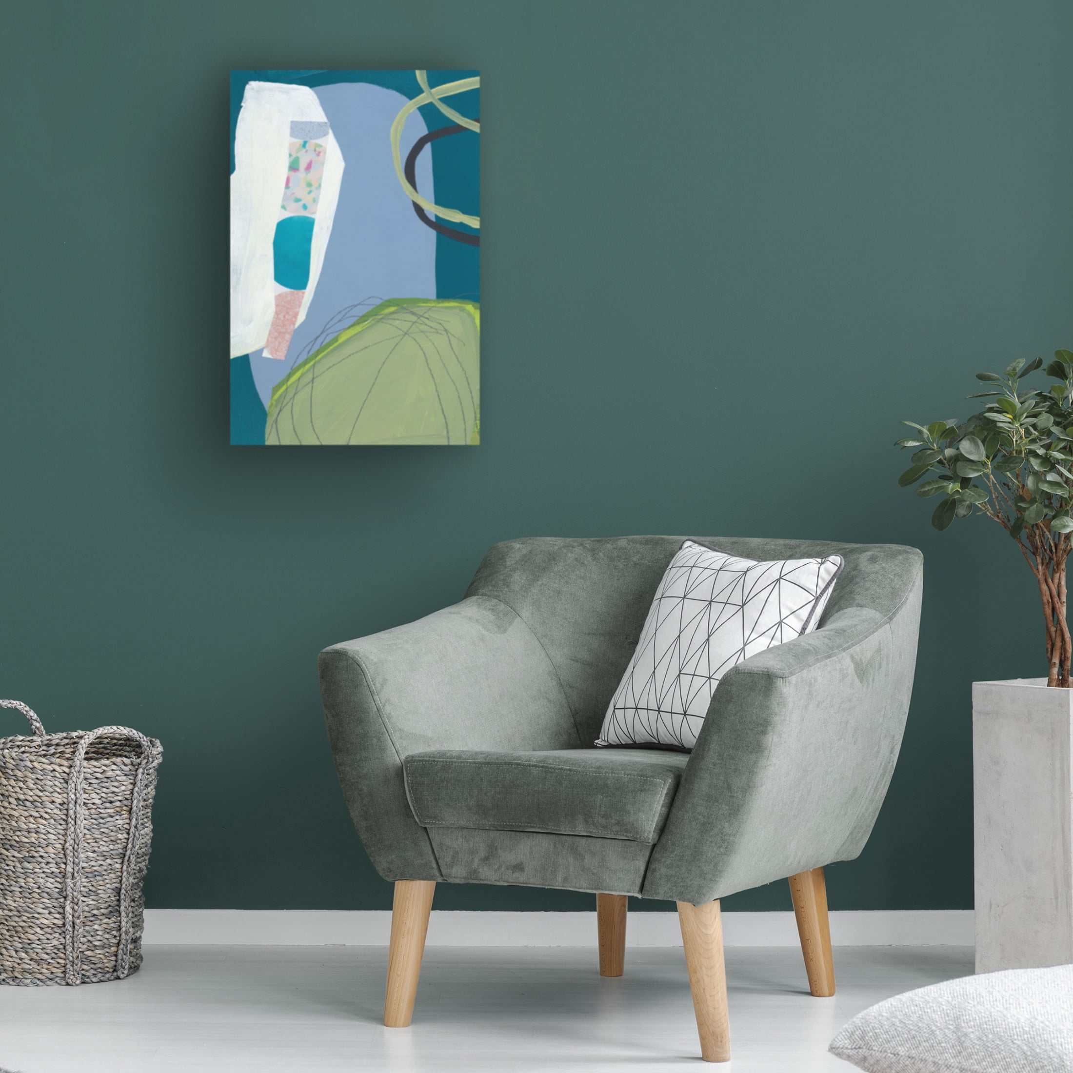 Canvas Wall Art - Bronwyn Baker 'Pool' Wall Art for Living Room, Bedroom, or Office Décor by Trademark Fine Art - 30 x 47 Inches