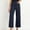 *Navy, variant on ClodeEU Womens Wide Leg Jeans，High Waisted Stretchy Baggy Loose Denim，Casual Pants with Pockets Black,Womens Plus S