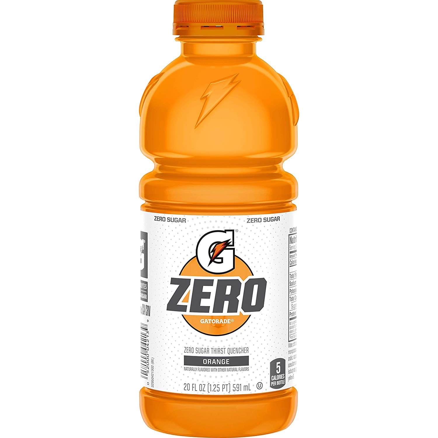 Gatorade Zero Sugar Thirst Quencher, Orange, 20 oz Bottles, 12 count