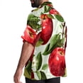 thumbnail image 3 of Fruit Men's Short Sleeve Shirts with Spread Collar Tops, Casual Printed Poplin Shirt, Button Down Short Summer Beach Shirts - Unisex, 3 of 6