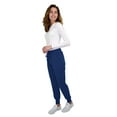 thumbnail image 3 of Women's Medical Nursing Jogger Scrub Pant ZINNIA-Navy/Indigo (With Glitter)-Small, 3 of 6