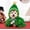 Green, variant on Red Pet Christmas Cloak with Hat Star Pompom Elf Costume for Small Dog Cat | Lovely festive elf style perfect Christmas party outfit holiday gift for puppies and pets