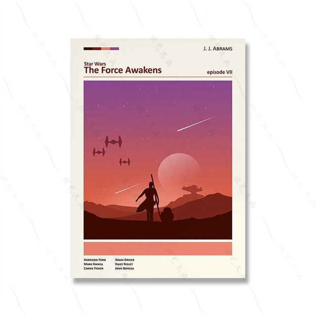 Pintura en lienzo de paisaje abstracto de estrella y planeta Retro, póster de película minimalista de Wars, impresión de cueva, pintura moderna con láser, decoración del hogar para habitación