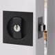 thumbnail image 2 of 2025 Pocket Door Lock and Key Mortise Pocket Door Handles Sets Invisible Door Handle Alloy 66mm Black, 2 of 5