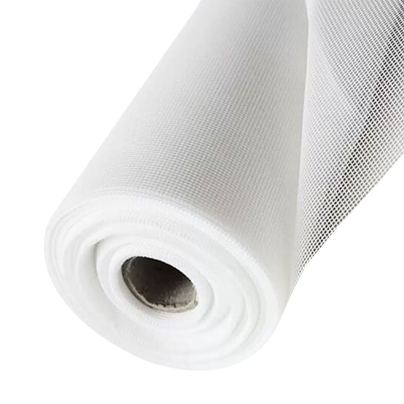 Adhesive Replacement Window Screens, 39.4"x59 Inch Durable Window Screen Mesh for Patio Porch Door Windows, DIY Adjustable Screen Repair Kit Sliding Net Roll Pet, White