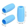 thumbnail image 2 of 8pack Silicone Straw Tips, Soft Reusable Straws Tips Fit for 1/2 Inch(12mm) OD Stainless Steel Straws, Light Blue, 2 of 6