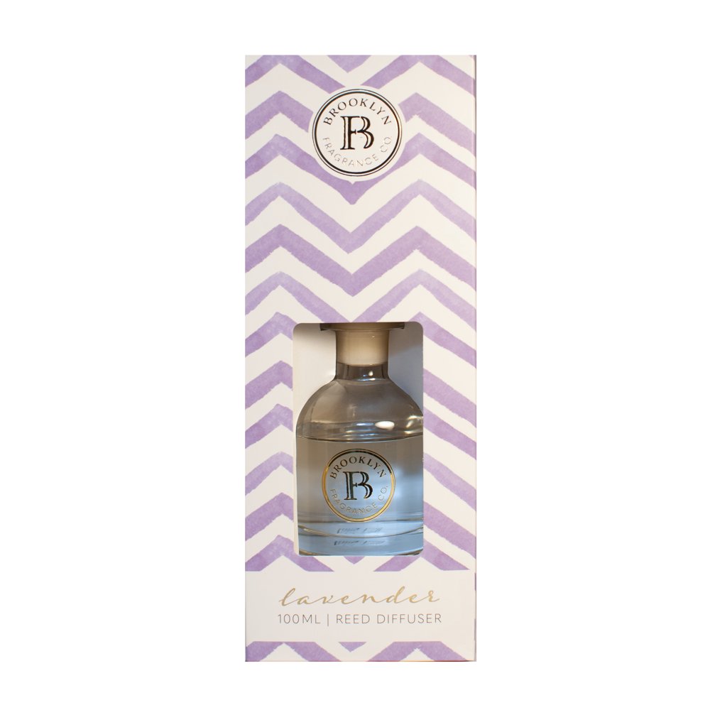 BROOKLYN FRAGRANCE CO. 100ML REED DIFFUSER LAVENDER