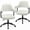 White, variant on ATHOPE Home Office Chair, Executive Small Leather Office Chair, Desk Chair Comfy with Arms, Height Adjustable Swivel Computer Chair with Lumbar Support, Black