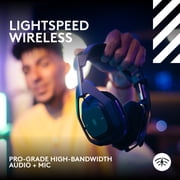 Logitech G Astro A50 X LIGHTSPEED Wireless Gaming Headset + Base Station, PLAYSYNC across Xbox Series X|S + PS5 + PC/mac, Black