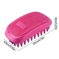 thumbnail image 2 of Holloyiver Dog Grooming Bath Brush, Pet Rubber Brush For Shower Scrubbing & Soothing Massage, Ideal for Long & Short Haired Dogs and Cats, Essential Puppy Grooming Accessories, Long Pins, 2 of 8