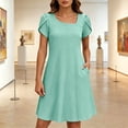 thumbnail image 6 of Shihyeh Summer Dresses for Women 2026 Sundress Short Petal Sleeve Dress with Pockets for Casual, 6 of 9