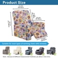 thumbnail image 6 of Yuyamidu Boho Reclining Chair Covers 4 Pieces Floral Print Recliner Covers That Stay in Place Non Slip Lazyboy Cover for Recliner Chair Washable Furniture Protector, 6 of 8