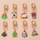 thumbnail image 2 of LLavero de árbol de Navidad esmaltado de dibujos animados, colgante de ciervo y alce para llavero de coche, decoración de bolso, dijes DIY, regalos X'mas, 2 of 4
