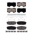 thumbnail image 5 of Detroit Axle - Brake Pads for 2008-2021 Lexus LX570 Toyota Land Cruiser Sequoia Tundra, 4pc Front and Rear Ceramic Brake Pads Set Replacement, 5 of 7