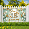 thumbnail image 5 of Glitter Decoration Happy Birthday Banner Balloon Decor 18th Celebration for Birthday Party Indoor Event Decoration, 5 of 8