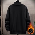 thumbnail image 5 of IROINNID Men's Full Zip Fleece Lined Knit Cardigan Sweater Stand Collar Winter Warm Casual Outerwear Jacket with Zipper Pockets Ribbed Trim, 5 of 6