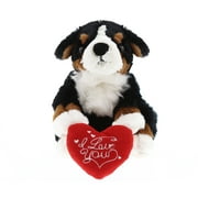 DolliBu I Love You Heart Bernese Mountain Dog Plush - 7 inches