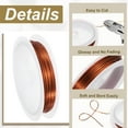 thumbnail image 3 of Uxcell 2Pcs 20 Gauge Alambre de Cobre para Hacer Joyas Resistente a la Ternura Alambre para Hacer Joyas Suministros de Manualidades Cobre 10FT, 3 of 6