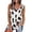 White, variant on Tank Tops for Women Camisole Leopard Loose Summer Neck Print Round Sleeveless Blouse Undershirts