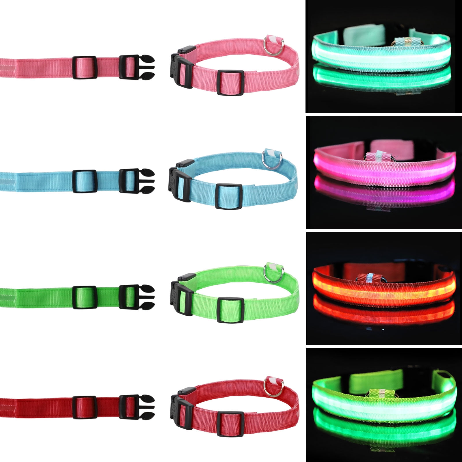 dog collar blinking lights