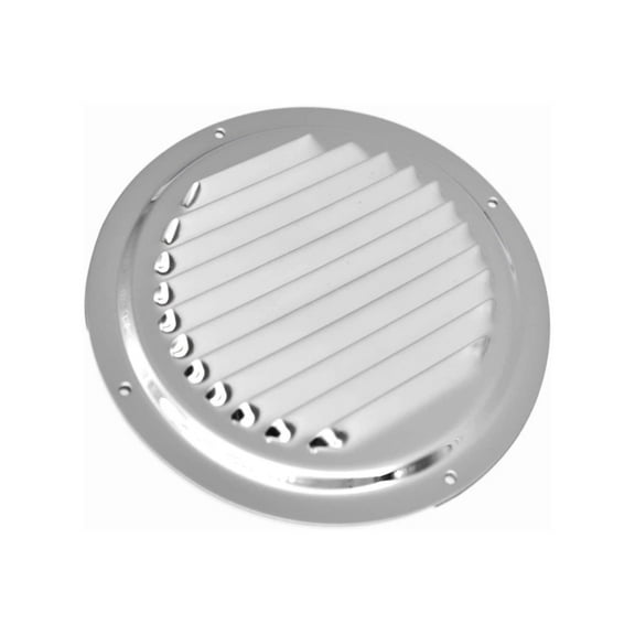 MARINE CITY Round Louvered Vent, 304 Grade Stainless Steel, 6 Inches, Durable and Weather-Resistant, for Kitchen, Bathroom, Study Room, Roofing, Soffit Vents, Yachts, Caravan