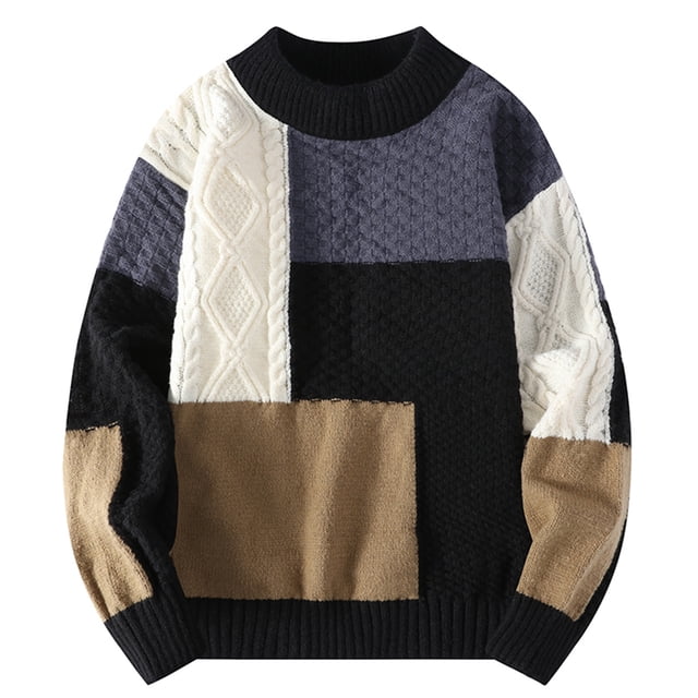 Birdeem Mens Knitwear Turtleneck Elastic Pullover Assorted Colors Texture Trend Sweater Coat