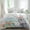 Light Blue Teal, variant on Easter Set of 4 Bedding Quilt Covers, Easter Grey Bunny Spring Watercolor Eggs Butterflies 4-Piece Bed Sheet Set with Extra Soft Bed Sheets Quilt Cover Pillowcase, Full