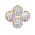 thumbnail image 7 of 15 Inch Round Placemats Set of 4, Easter Gnomes Non Slip Heat Insulation PP Table Mats, Spring Floral Eggs Flowers Butterflies Gray Plaid Washable Place Mats for Kitchen Dining Party Table Decor, 7 of 7