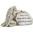 thumbnail image 4 of Northlight Come to Me Inspirational Angel Garden Stone Statue - 11.5", 4 of 8