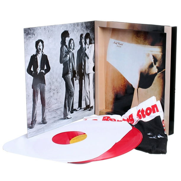 The Rolling Stones Bravado 2009 Fingers Red Vinyl LP Record T-Shirt Box-M - Walmart.com