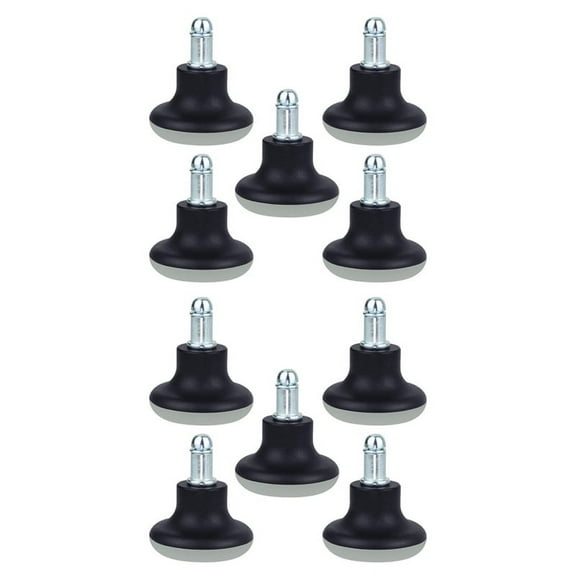10Pcs Bell Glides Replacement Office Chair Wheels Stopper Swivel Caster Wheels, 2 Inch Stool