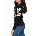 thumbnail image 4 of Mickey & Minnie Mouse T-Shirt Long Sleeve Slim Fit Juniors Disney (Size Medium), 4 of 6