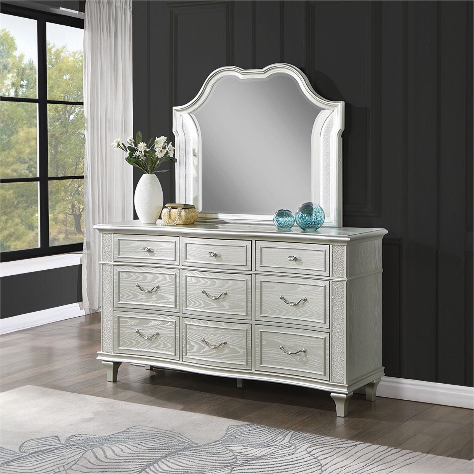 paris silver dresser Paris Silver Gray Dresser