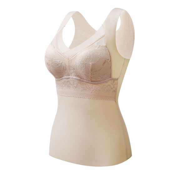 Christmas Clearance Juebong Women's Winter Warm Self Heating Warm Shaping Wool V-Neck Warm Vest