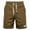 Army Green, variant on MIUOWANP Men's Drawstring Elastic Waist Casual Shorts with Pockets Solid Color Waffle Weave Straight Pant Size S(4)Navy
