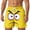 Yellow-5, variant on YUEHUA Men's 3D Cartoon Face Swim Trunks Quick Dry Board Shorts Funny Hawaiian Beach Vacation Bathing Suits with Pockets