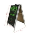 thumbnail image 2 of FixtureDisplays A-Frame Sidewalk Sign MenuBoard Snapframe Restaurant 2-Sided A-Board Graphic Poster Banner 13789, 2 of 9