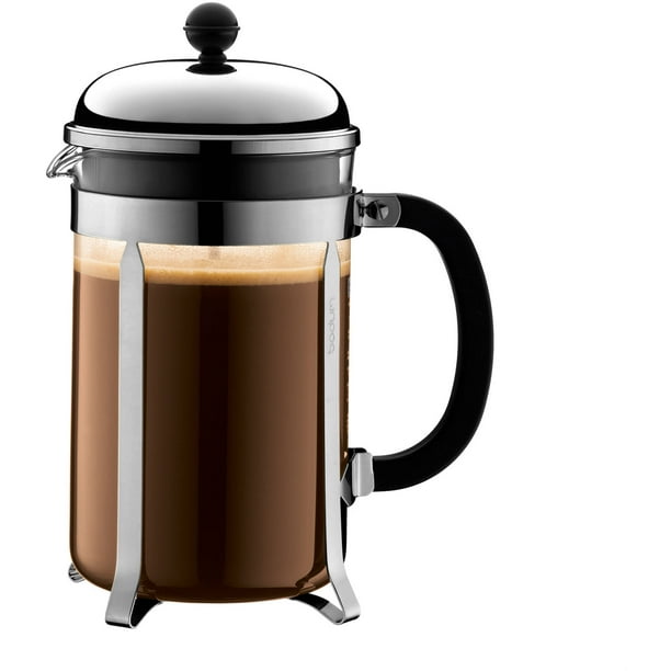 Bodum Chambord French Press Coffee Maker, 51 Ounce, Chrome Walmart