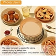 thumbnail image 2 of Paper lining for air frying pan, 250 PCS disposable paper lining for air frying pan, non-stick disposable, oil-proof baking paper, 2 of 4