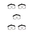 thumbnail image 3 of Jumpingount Gafas para hombre, gafas protectoras portátiles antivaho, reutilizables, lavables, gafas de Lacrosse, gafas con correa elástica, Type2 NO2, 3 of 6