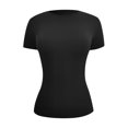 thumbnail image 4 of RMGVDSD Womens Oversized T Shirts Crop Workout Tops For Women Summer Short Sleeve Gym Athletic Compression Shirts Yoga Workout Basic Tops Loose Casual Tshirts, 4 of 5