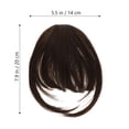 thumbnail image 2 of Shisuyan Extensions de Cheveux à Clipser Frange à Clipser Brun Clair Soie Haute Température pour Femmes 1ensemble, 2 of 8