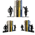 thumbnail image 4 of HeavenlyKraft Superheros Decorative Metal Bookends Superhero Bookends Decorative Metal Bookends Non Skid Book End, Book Stopper for Home/ Office Decor/ Shelves, 5.9 X 3.9 X 3.14 Inch Per Piece, 4 of 4