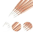 thumbnail image 2 of Unique Bargains 1 Set Fine Nail Art Brushes Kit for Nail Design Gold Tone, 2 of 6