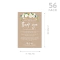 thumbnail image 5 of Koyal Wholesale Rustic Kraft Brown with Florals Wedding Thank You Place Setting Cards for Table Reception, 56-Pack, 5 of 5