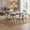 Off-white + marble, variant on Modern Dining Table Set for 4, 5-Piece Dining Room Table Set for Small Spaces, Kitchen Table & 4 Upholstered Chairs, Rectangular Dining Table with Storage Rack for Kitchen,Dining Room,Gray